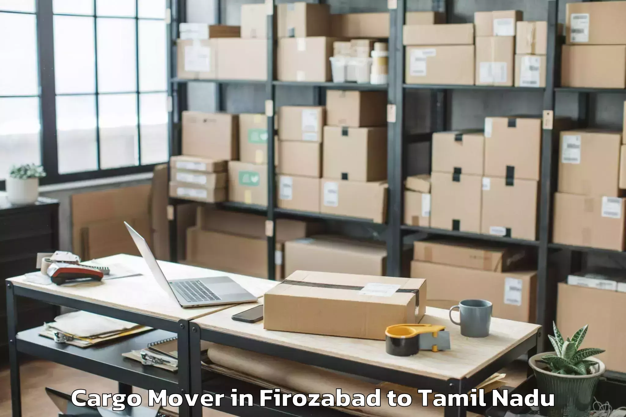 Reliable Firozabad to Vettavalam Cargo Mover